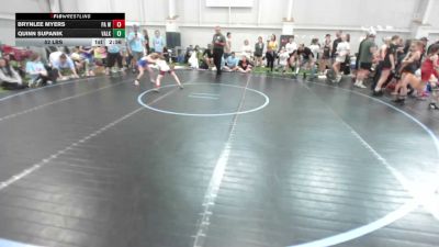 52 lbs Round Robin 5 - Brynlee Myers, PA West Yellow - G vs Quinn Supanik, Valkyrie Girls WC - G