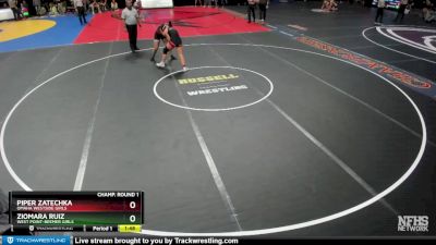 Champ. Round 1 - Piper Zatechka, Omaha Westside Girls vs Ziomara Ruiz, West Point-Beemer Girls