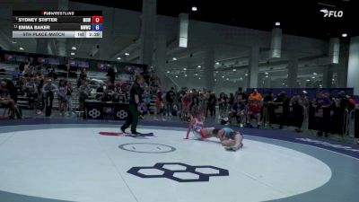 115 lbs 5th Place Match - Sydney Stifter, MoWest Championship Wrestling vs Emma Baker, Michigan West Wrestling Club