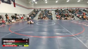 107 lbs Round 4 - Nevada Daniels, Katy Cinco Ranch (Girls) vs Mia Ramirez, Frisco Centennial (Girls)