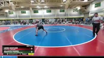 197 lbs Round 1 - James Whitcher, Rapid City - Westside vs Brandon Padden, Harding County Youth Wrestling