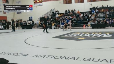 117 lbs 1st Place Match - Shea Reisel, Dubuque vs Brianna Gonzalez, Iowa
