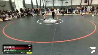 160 lbs Quarterfinal - Chase Dennis, OR vs Branch Martin, MT