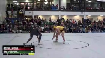 141 lbs Cons. Round 3 - Tanner Mchugh, Baldwin Wallace University vs Desmond Diggs, Mount St. Joseph University