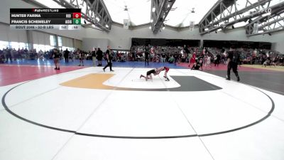 52-B lbs Consi Of 8 #2 - Hunter Farina, Red Hawk Wrestling vs Francis Schemeley, All I See Is Gold Academy
