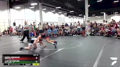 115 lbs Round 1 (8 Team) - Carter Drouin, Iron Horse vs Aiden Herndon, Rebellion