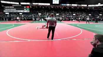102 lbs 1st Place Match - Nolan DeShon, NBHA vs Jayce Nixon, MFJ3