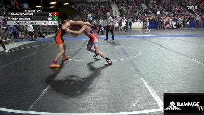 120 lbs Champ. Round 1 - Aiden Hughey, ElDorado vs Brady Woofter, Colby Kids