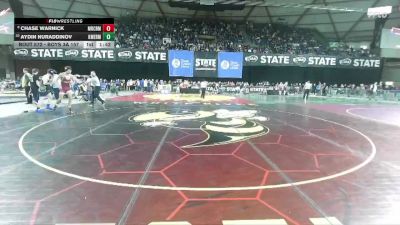 Boys 3A 157 lbs Champ. Round 3 - Aydin Nuraddinov, Kent Meridian vs Chase Warnick, Mercer Island