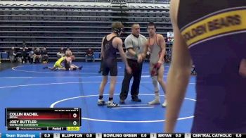 132 lbs Champ. Round 3 - Joey Buttler, Whiteland Community vs Collin Rachel, BRYAN