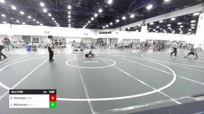 90 lbs Quarterfinal - Eli Marquez, Savage House WC vs Liam McKamey, Falls Academy