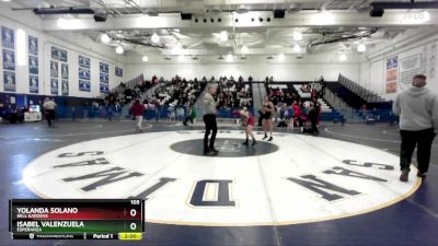 105 lbs Champ. Round 1 - Yolanda Solano, Bell Gardens vs Isabel Valenzuela, Esperanza