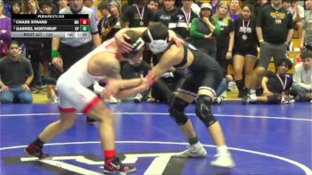 122 lbs 1st Place Match - Chase Strand, Mt Diablo vs Gabriel Northrup, College Park