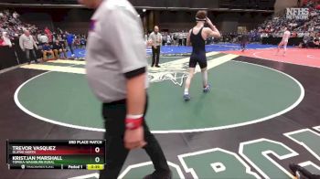6A-150 lbs 3rd Place Match - Trevor Vasquez, Olathe North vs Kristjan Marshall, Topeka-Washburn Rural