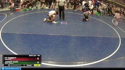 145 lbs Quarterfinal - Ty Tarbett, Shootbox vs Jaxson Saafi, West Jordan