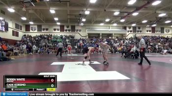 138 lbs Cons. Round 1 - Cade Korsmo, Crestwood vs Boden White, Denver