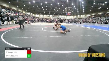 145 lbs Round Of 64 - Dominick Weaver, Glendale Mat Club vs Jayden Cenidoza, South Tahoe High School