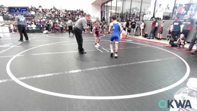 75 lbs Quarterfinal - Waylon Bryant, Blackwell Wrestling Club vs Grayson Wolf, Wolfpak Wrestling