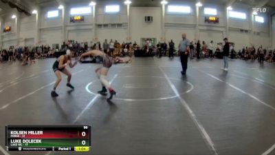 96 lbs Round 3 (10 Team) - Luke Dolecek, Lake WC vs Kolsen Miller, FORGE