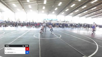 102 kg Rr Rnd 1 - David Sedillo, Belen Junior Wrestling vs Hunter Johnson, Nucla