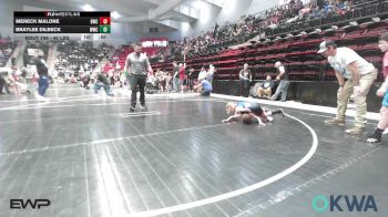 45 lbs Final - Mereck Malone, Bartlesville Wrestling Club vs Braylee Dilbeck, Woodland Wrestling Club