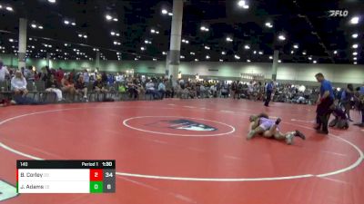 140 lbs Placement Matches (8 Team) - Joely Adams, FC Boom Squad vs Breanna Corley, Head Hunters