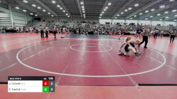 132 lbs Rr Rnd 2 - Jaden Colwell, D2 Ducks vs Carson Easlick, Purple Platoon