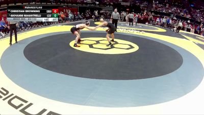 D3-132 lbs Cons. Round 2 - Christian Browning, Crooksville vs Giovanni Magistrelli, Lake Cath.
