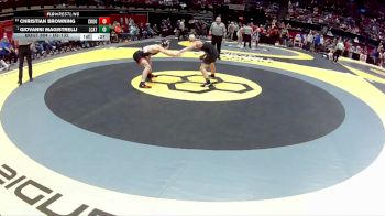 D3-132 lbs Cons. Round 2 - Christian Browning, Crooksville vs Giovanni Magistrelli, Lake Cath.
