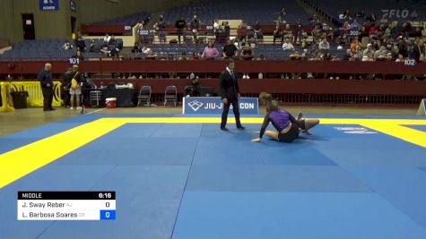 Jadeya Sway Reber vs Luandra Barbosa Soares 2024 Pan IBJJF Jiu-Jitsu No-Gi Championship