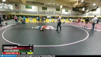 105 lbs 7th Place Match - Parker Millard, Lead Deadwood vs Lyman Halverson, Sundance Wrestling Club