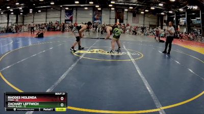 210 lbs Rd# 9- 2:15pm Saturday Final Pool - Rhodes Molenda, POWA vs Zachary Leftwich, Minion Black