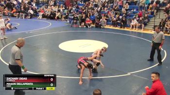 101 lbs Semifinal - Mason DellaPenta, Eden vs Zachary Didas, Clarence