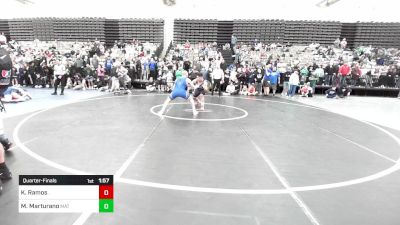 157-A lbs Quarterfinal - Kenneth Ramos, . vs Mike Marturano, Mat Return