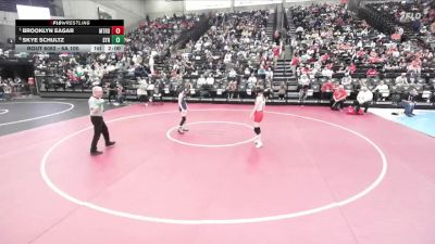 6A 100 lbs Quarterfinal - Brooklyn Eagar, Mountain Ridge vs Skye Schultz, Syracuse