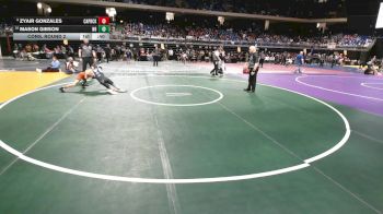 5A 106 lbs Cons. Round 2 - Mason Gibson, New Braunfels vs Zyair Gonzales, Amarillo Caprock