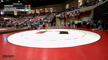 120 lbs Quarterfinal - Harper Dry, Jay HS vs Olivia Hamilton, Berryhill High School