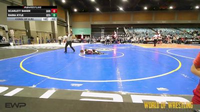 65 lbs Consi Of 8 #2 - Scarlett Baker, Savage House Wrestling Club vs Raina Kyle, Estacada Youth Wrestling