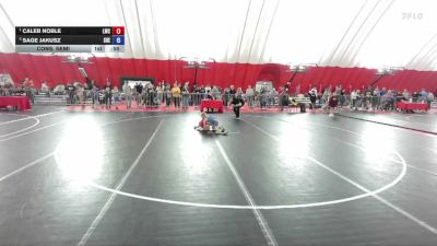 71 lbs Cons. Semi - Caleb Noble, Lancaster Wrestling Club vs Sage Jakusz, SHED