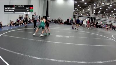98 lbs Round 4 (6 Team) - Zavier Olver, Mat Assassins Red vs John Kenny, Broad Axe Gold