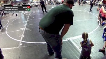 52-53 lbs Semifinal - Emersyn Mason, Weeping Water Wrestling Club - Girls vs Collins Fischer, Clarkson Leigh