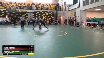 215 lbs Semifinal - Darion Thompson, CLEVELAND HEIGHTS vs Nate Morris, CHIPPEWA
