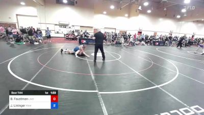 100 kg Quarters - Brett Faustman, Lake Orion Wrestling Club vs Jake Lininger, Primus Wrestling