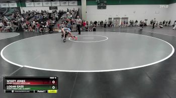 85 lbs Quarterfinal - Logan Gass, Moen Wrestling Academy vs Wyatt Jones, Honey Badger Wrestling