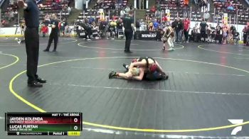 95 lbs Quarterfinal - Lucas Furtah, L`Anse Creuse WC vs Jayden Kolenda, Southwest Region Affiliated