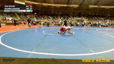 82 lbs Semifinal - Jude McCabe, Moyer Elite vs Julianna LaSavage, Ringers