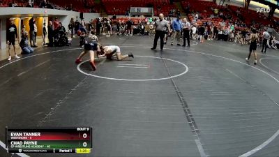 84 lbs Round 3 (8 Team) - Chad Payne, CP Wrestling Academy vs Evan Tanner, Westshore