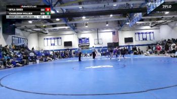 Girls 100 lbs Semifinal - Myla Sikes, Saraland vs Charleigh Hollier, Rayne