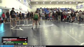 143 lbs Cons. Round 3 - Hassina Mohammad, Irvine High School vs Zoey Casas, Mira Costa High School