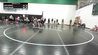 150 lbs Champ. Round 1 - Liam Carroll, Conway High School vs Chase Keller, Carroll Wrestling Club